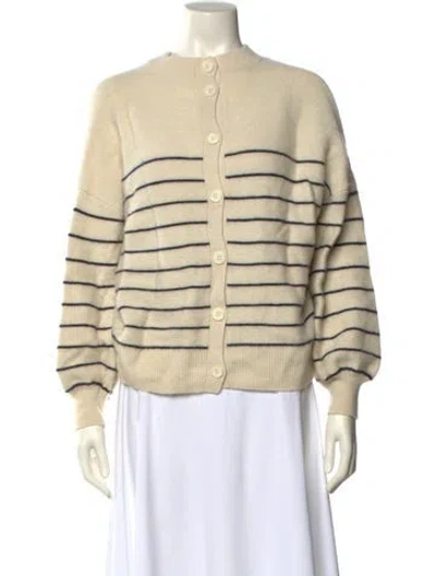 Pre-owned Alex Mill Cashmere Striped Sweater In Neutral