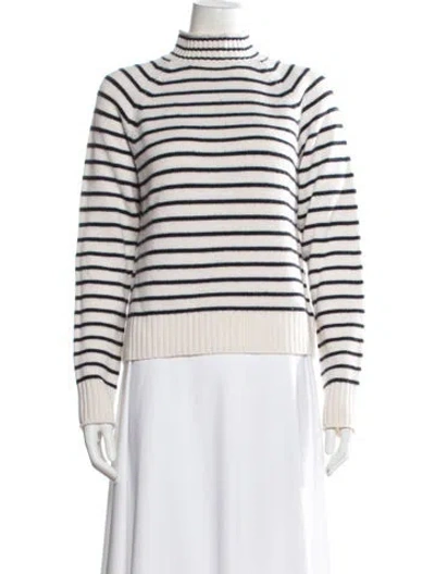 Pre-owned Alex Mill Cashmere Striped Sweater In Neutral
