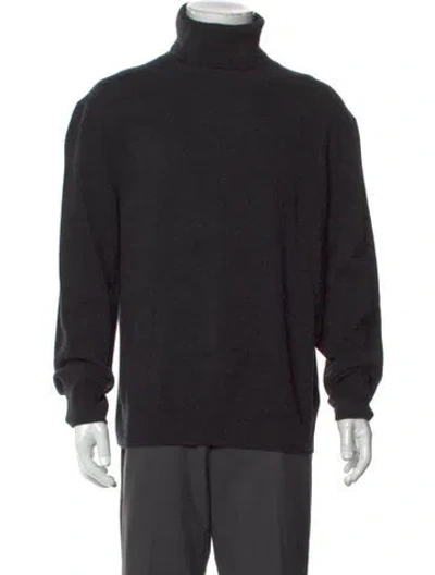 Pre-owned Alex Mill Cashmere Turtleneck Pullover In Black