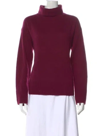 Pre-owned Alex Mill Cashmere Turtleneck Sweater In Burgundy