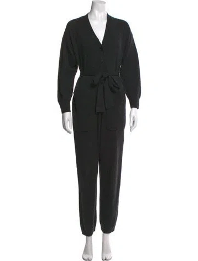 Pre-owned Alex Mill Cashmere V-neck Jumpsuit In Gray