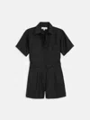 Alex Mill Cassi Romper In Linen In Black