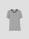 Alex Mill Prospect Striped Linen-blend Jersey T-shirt In Navy/natural