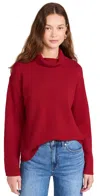 Alex Mill Cecile Cashmere Turtleneck Sweater Garnet In Garnet