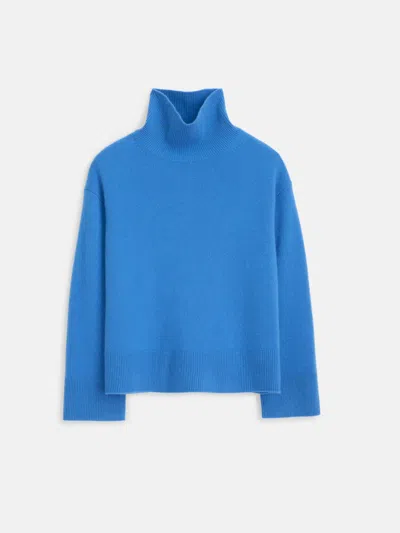 Alex Mill Cecile Turtleneck In Cashmere In French Blue