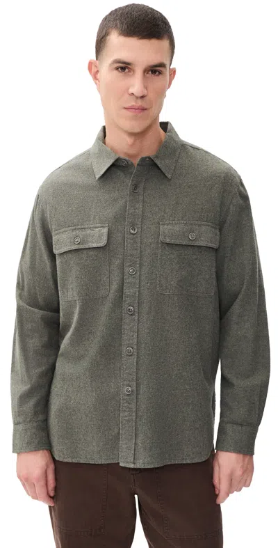 Alex Mill Chamois Milton Shirt Heather Grey In Gray