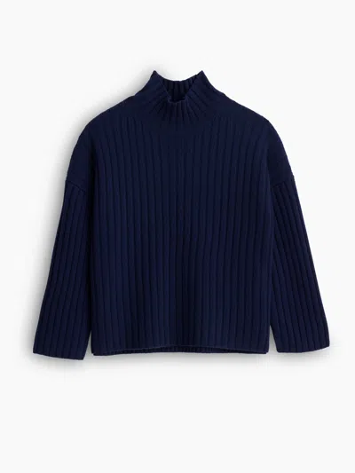 Alex Mill Charley Rib Sweater In Dark Navy