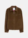 Alex Mill Charlie Zip Jacket In Corduroy In Saddle
