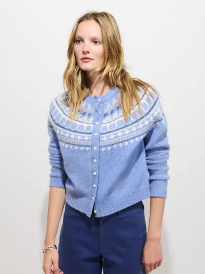 Alex Mill Charlotte Fairisle Sweater In Wool In Blue