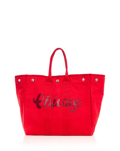 Alex Mill Chi Perfect Weekend Hand Painted Cotton Tote - Exclusive In White
