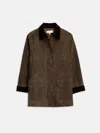 Alex Mill Chiltern Street Jacket In Waxed Cotton In Brown