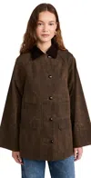 Alex Mill Chiltern Street Jacket In Waxed Cotton In Brown
