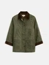Alex Mill Chiltern Street Jacket In Waxed Cotton Olive In Green