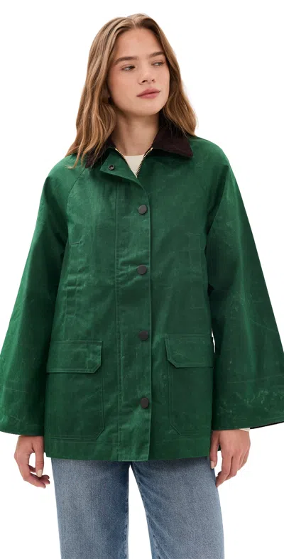 Alex Mill Chiltern Street Jacket In Waxed Cotton In Green