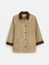 Alex Mill Chiltern Street Jacket In Waxed Cotton In Khaki