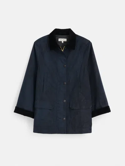 Alex Mill Chiltern Street Jacket In Waxed Cotton In Navy