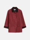 Alex Mill Chiltern Street Jacket In Waxed Cotton In Red