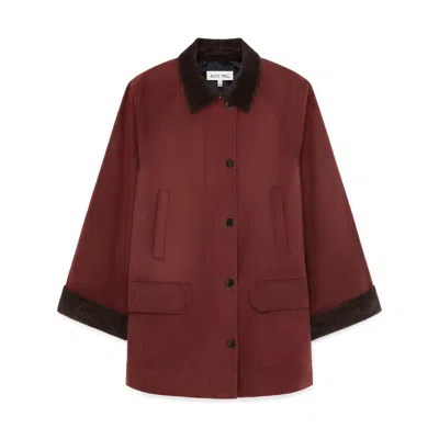 Alex Mill Chiltern Street Jacket In Waxed Cotton In Red
