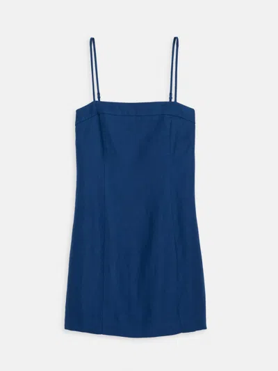 Alex Mill Chloe Dress In Linen In Blue