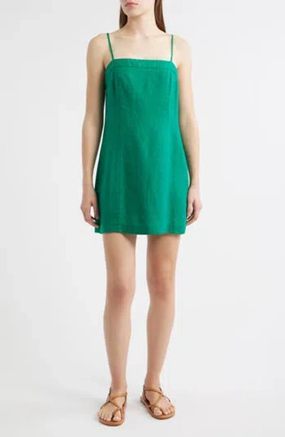 Alex Mill Chloe Dress In Linen Lush Meadow In Green