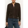 Alex Mill Chunky Cotton Cardigan In Brown