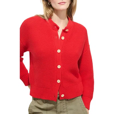 Alex Mill Chunky Cotton Cardigan In Red
