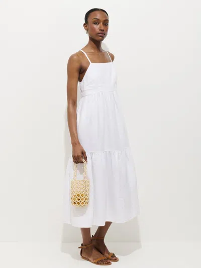 Alex Mill Clara Dress In Linen In White