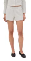 Alex Mill Coco Sport Stretch Cotton Shorts In Gray