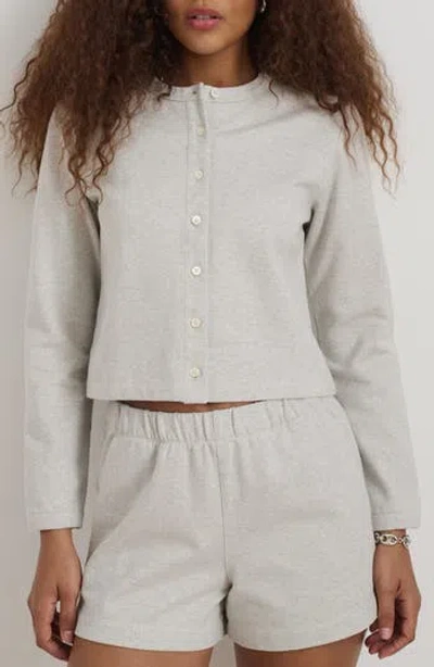 Alex Mill Coco Sport Stretch Cotton Cardigan In White