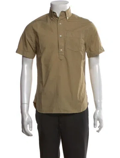 Pre-owned Alex Mill Collar Short Sleeve Polo Shirt In Neutrals