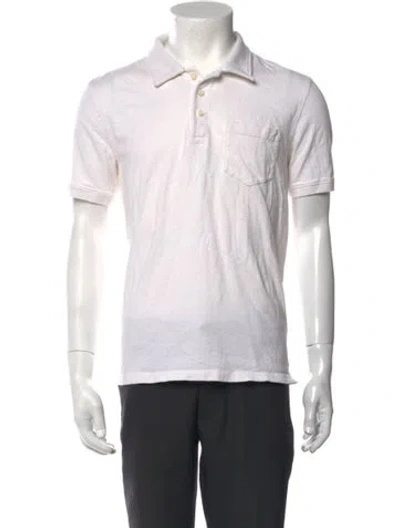 Pre-owned Alex Mill Collar Short Sleeve Polo Shirt In Neutrals