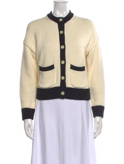 Pre-owned Alex Mill Colorblock Pattern Mock Neck Sweater In Neutral