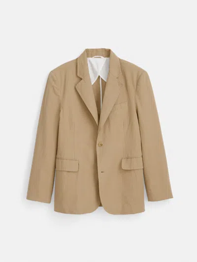 Alex Mill Cooper Blazer In Cotton Linen In Khaki