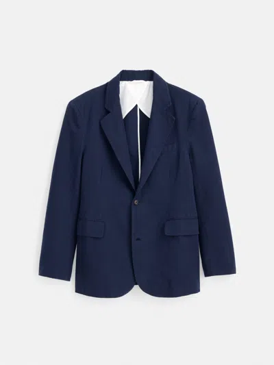 Alex Mill Cooper Blazer In Cotton Linen In Navy