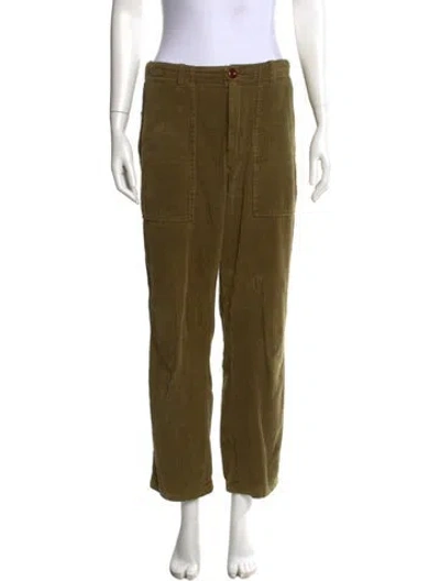 Pre-owned Alex Mill Corduroy Straight Leg Pants In Green