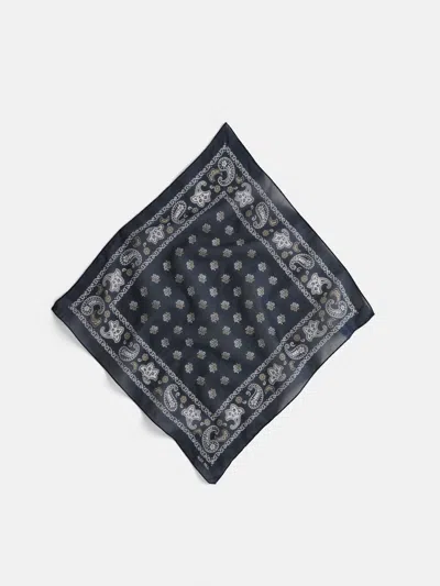 Alex Mill Cotton Bandana In Navy/white