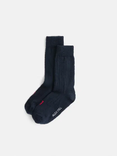 Alex Mill Cotton L+r Socks In Multi