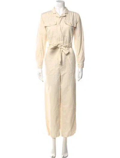 Pre-owned Alex Mill Crew Neck Jumpsuit In Neutral