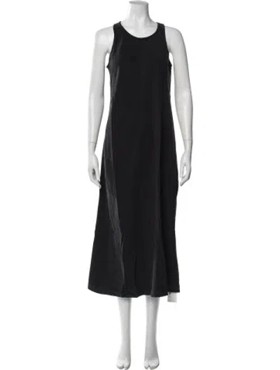 Pre-owned Alex Mill Crew Neck Long Dress W/ Tags In Black