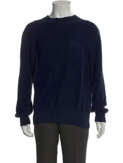 Pre-owned Alex Mill Crew Neck Long Sleeve Pullover In Blue