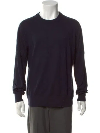 Pre-owned Alex Mill Crew Neck Long Sleeve Pullover In Blue