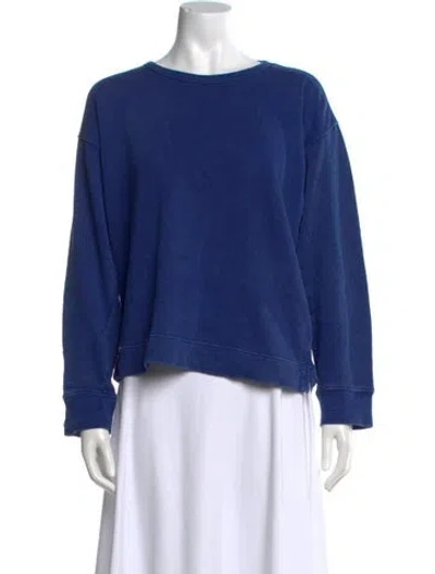 Pre-owned Alex Mill Crew Neck Long Sleeve Sweatshirt In Blue