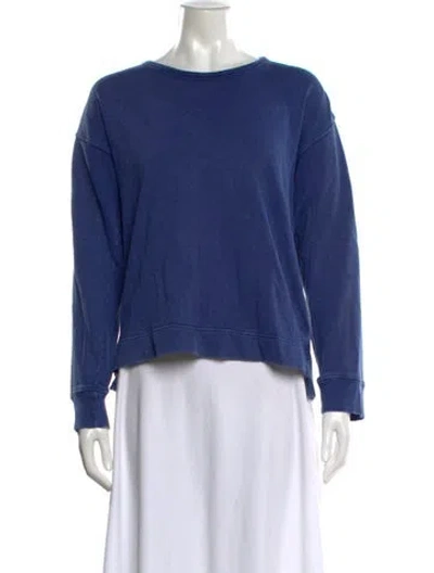 Pre-owned Alex Mill Crew Neck Long Sleeve Sweatshirt In Blue