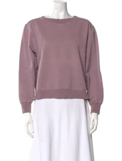 Pre-owned Alex Mill Crew Neck Long Sleeve Sweatshirt In Purple