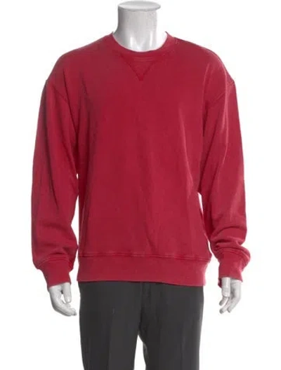 Pre-owned Alex Mill Crew Neck Long Sleeve Sweatshirt In Red