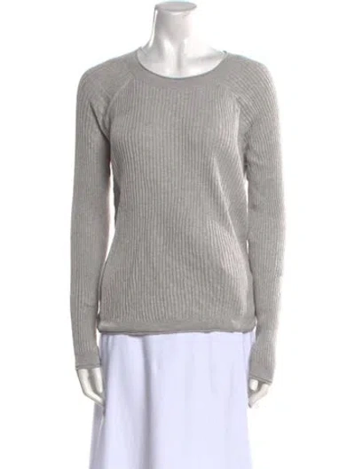 Pre-owned Alex Mill Crew Neck Long Sleeve Top In Gray