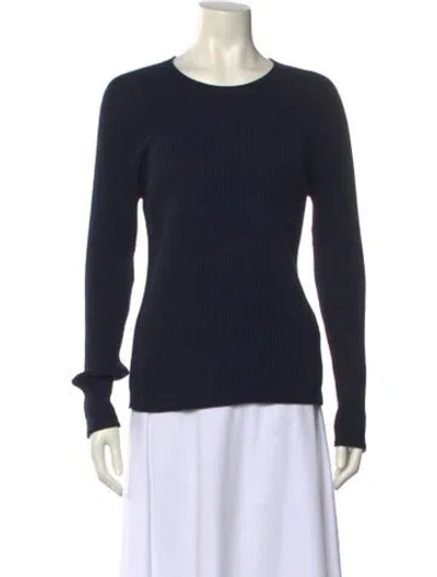 Pre-owned Alex Mill Crew Neck Long Sleeve T-shirt In Blue