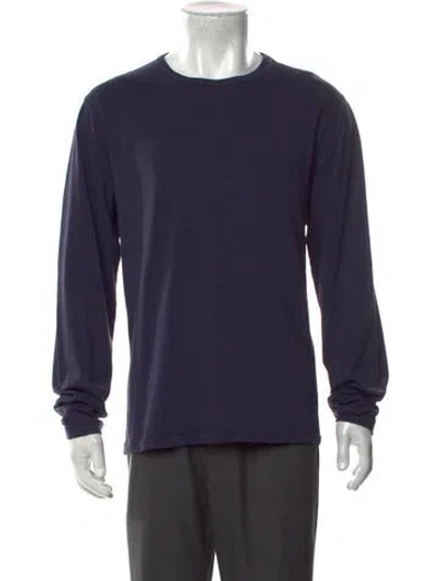 Pre-owned Alex Mill Crew Neck Long Sleeve T-shirt In Blue