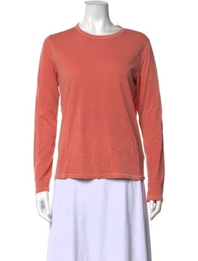 Pre-owned Alex Mill Crew Neck Long Sleeve T-shirt In Orange
