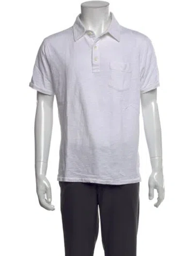 Pre-owned Alex Mill Crew Neck Short Sleeve Polo Shirt In White